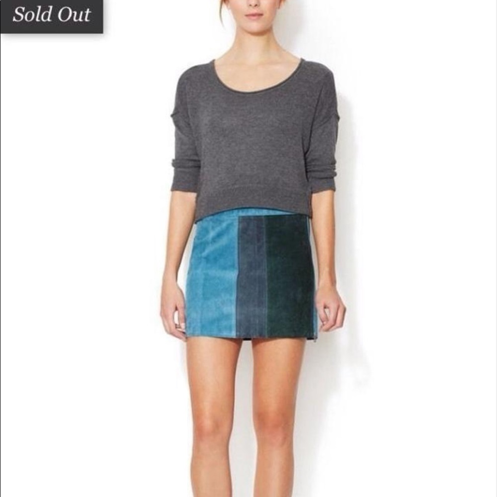 PJK Patterson J Kincaid suede miniskirt XS